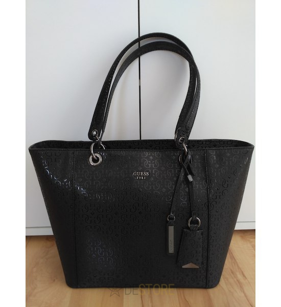 GUESS Kamryn Extra Large Tote Black Shine Black