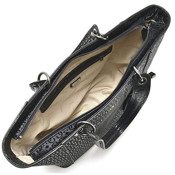 GUESS Kamryn Extra Large Tote Black Shine Black