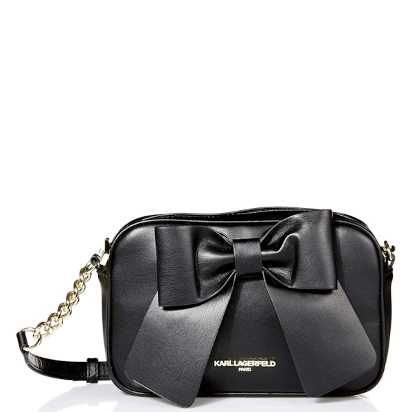 Karl Lagerfeld Paris Kris Fara Bow Crossbody Black