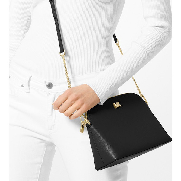 Michael kors crossgrain leather dome crossbody deals