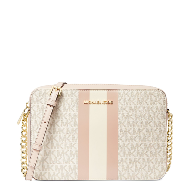 Michael Kors Jet Set Charm Large Dome Crossbody Vanilla/Soft Pink