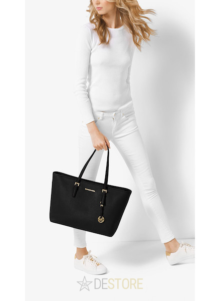 Michael kors jet set outlet travel medium saffiano leather tote
