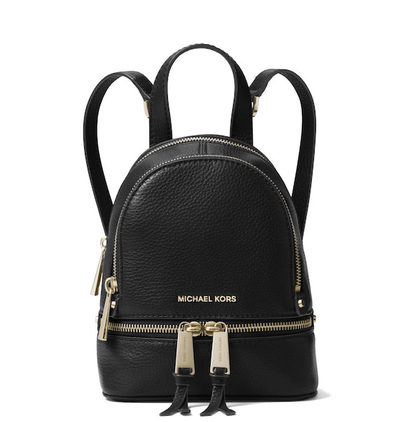 Michael kors rhea mini backpack black shop
