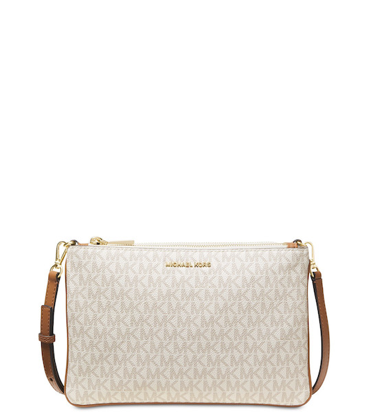 Måltid feminin Adelaide Michael Kors Adele Logo Crossbody Bag Vanilla